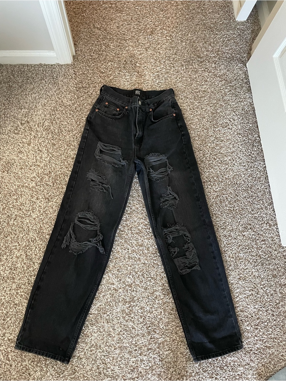 BDG black ripped jeans